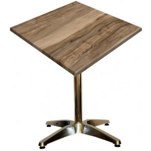 600mm Square Gentas Shesman Heat Proof Table Top on Standard Aluminium Base